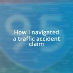 How I navigated a traffic accident claim